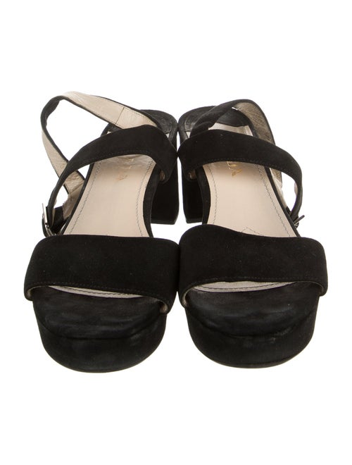 Prada Suede Slingback Sandals