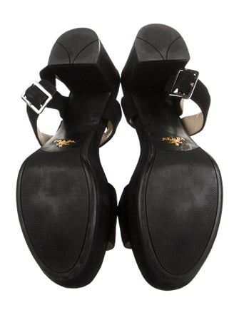 Prada Suede Slingback Sandals