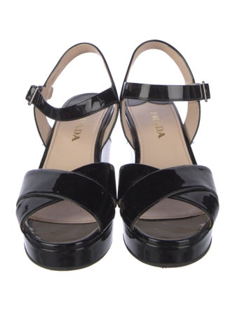 Prada Patent Leather Sandals