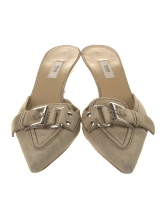 Prada Suede Mules