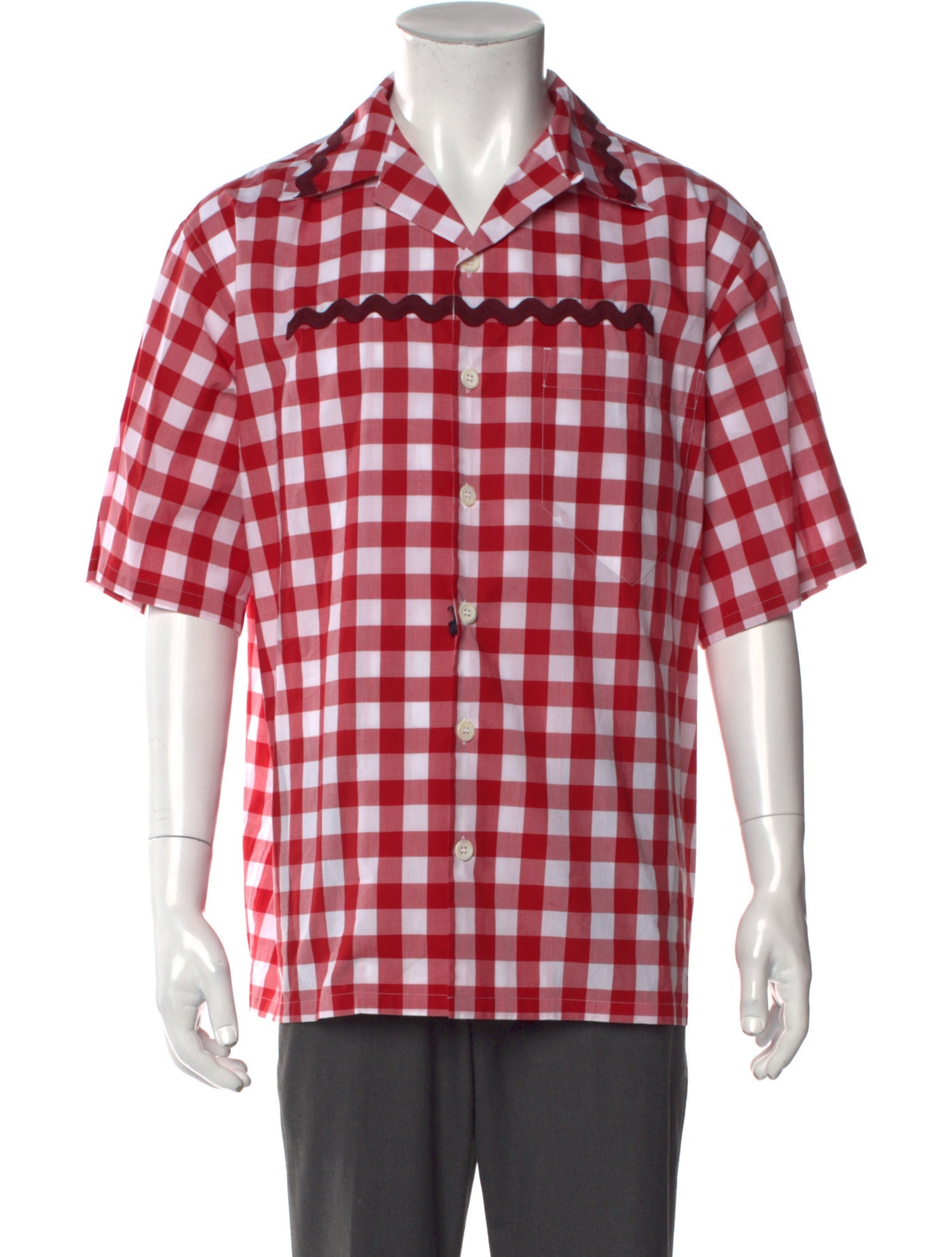 Prada 2023 Plaid Print Shirt w/ Tags