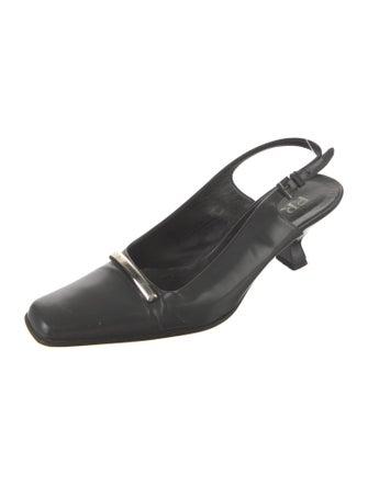 Prada Patent Leather Slingback Pumps