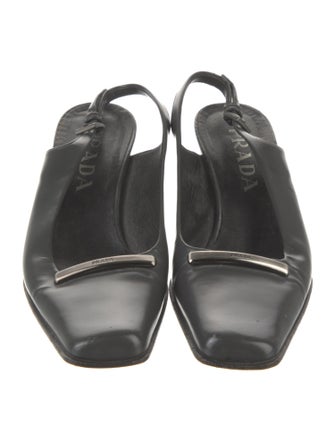 Prada Patent Leather Slingback Pumps