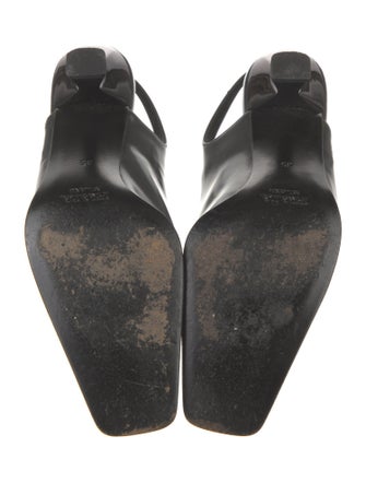 Prada Patent Leather Slingback Pumps