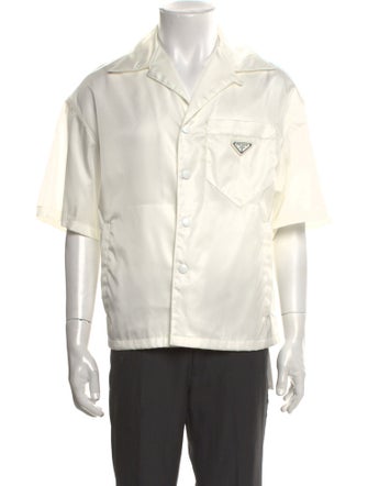 Prada 2023 Enameled Metal Triangle Shirt