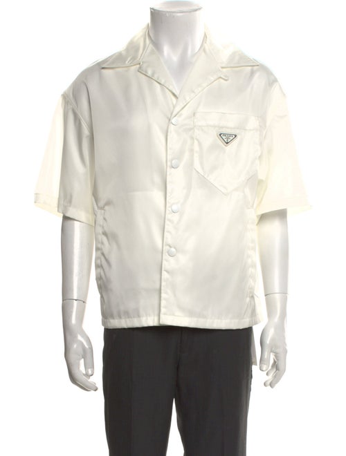 Prada 2023 Enameled Metal Triangle Shirt