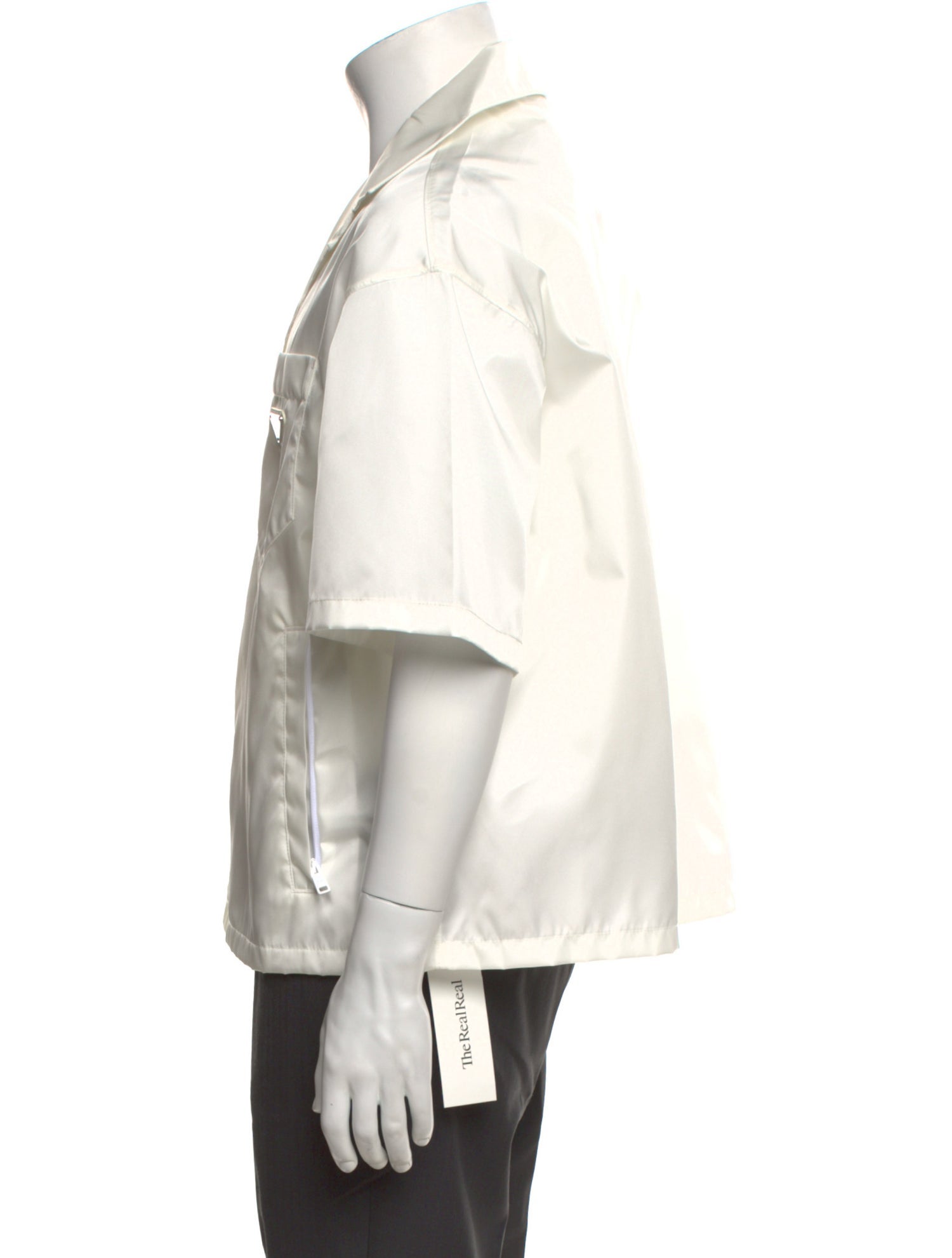 Prada 2023 Enameled Metal Triangle Shirt