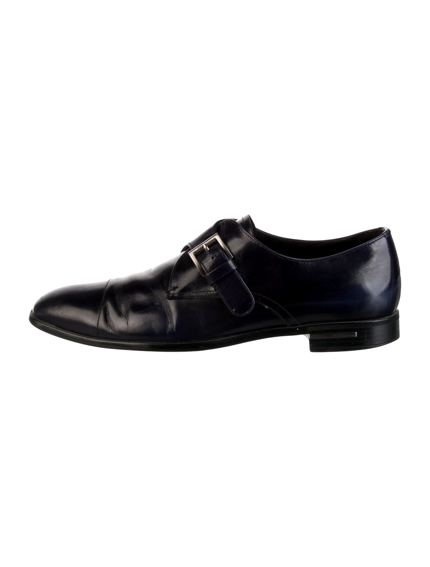 Prada Leather Monk Straps