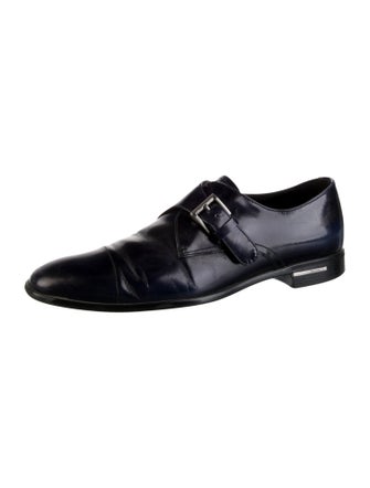 Prada Leather Monk Straps