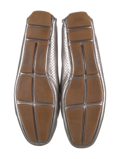 Prada Leather Animal Print Loafers