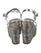 Prada Leather Printed Sandals