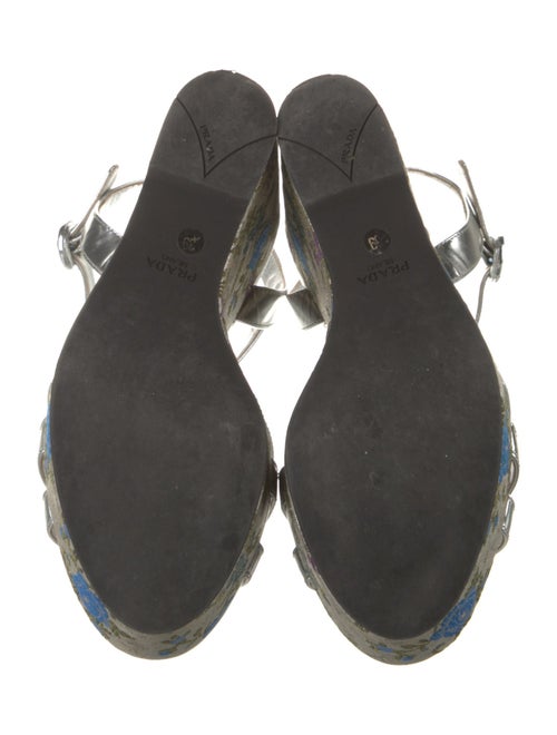 Prada Leather Printed Sandals