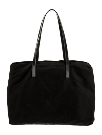 Prada Enameled Metal Triangle Tote