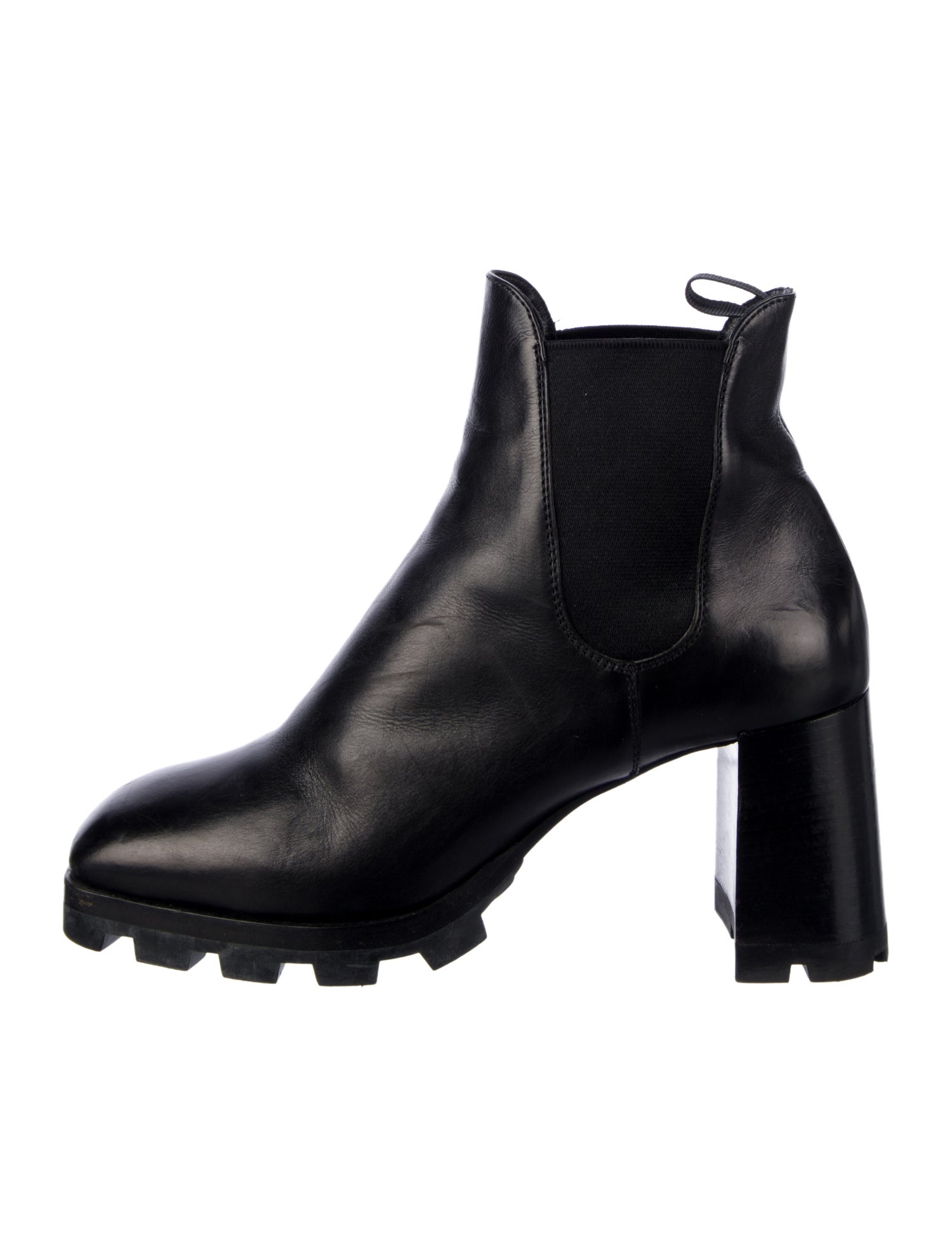 Prada Leather Chelsea Boots