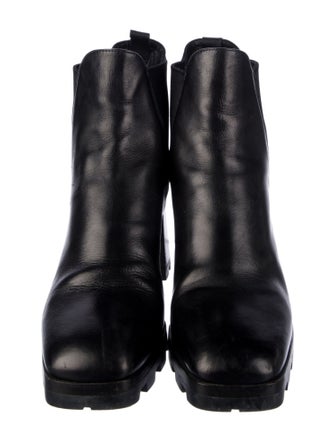 Prada Leather Chelsea Boots