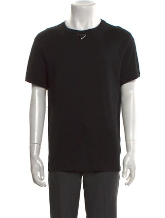 Prada 2022 Enameled Metal Triangle T-Shirt