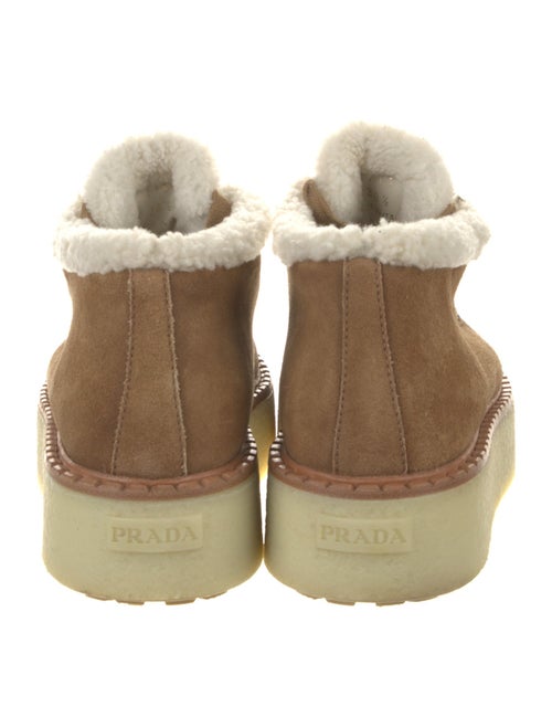 Prada Suede Lace-Up Boots