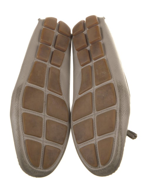 Prada Leather Bow Accents Loafers