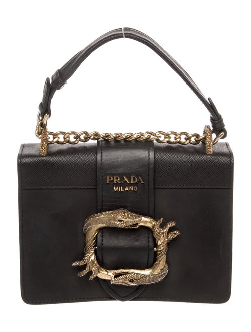 Prada City Calf Leather Animalier Cahier