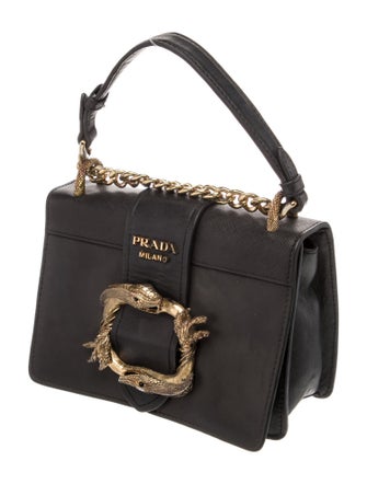 Prada City Calf Leather Animalier Cahier