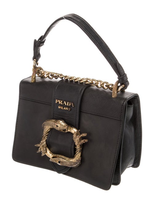 Prada City Calf Leather Animalier Cahier