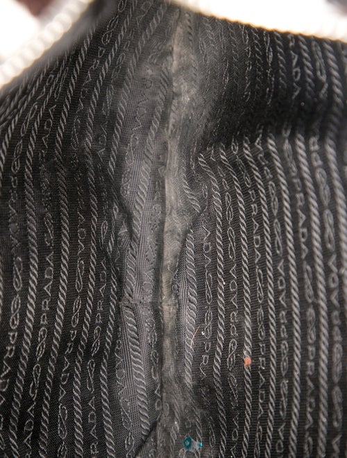 Prada Enameled Metal Triangle Hobo