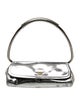 Prada Enameled Metal Triangle Swing