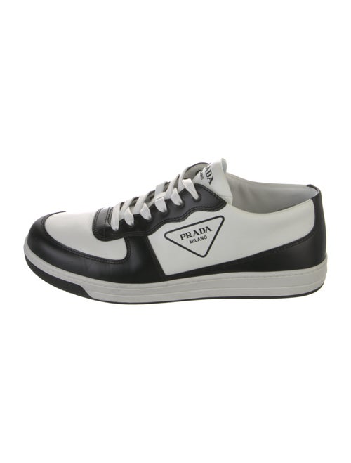 Prada Leather Printed Sneakers