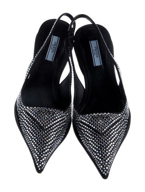 Prada Satin Slingback Pumps