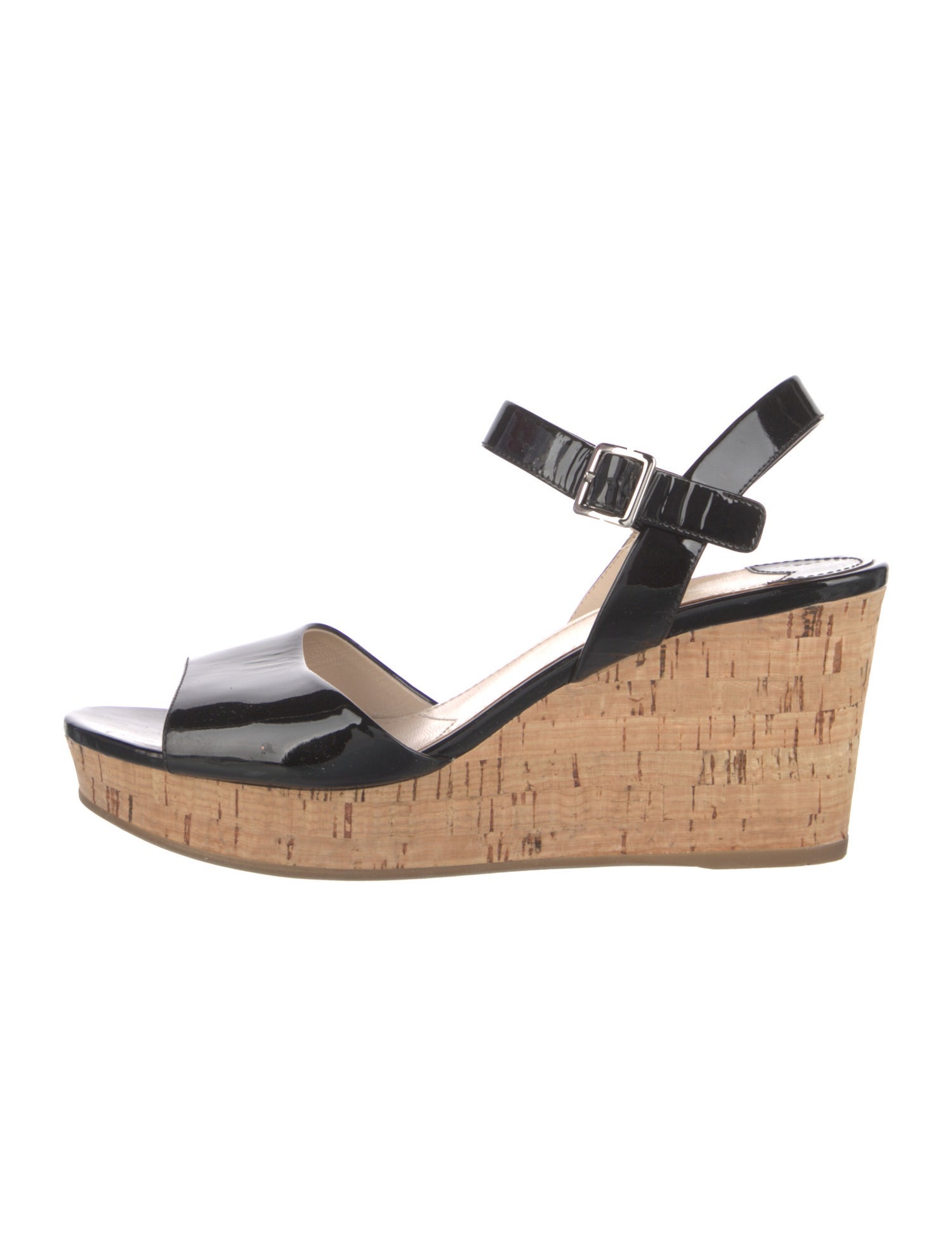 Prada Patent Leather Slingback Sandals