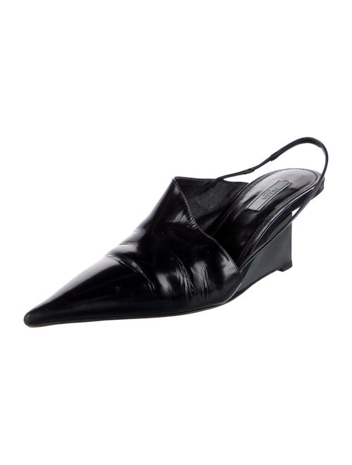 Prada Patent Leather Slingback Pumps