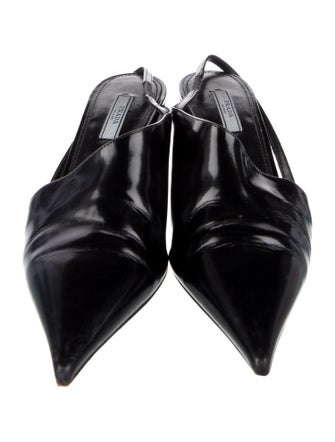 Prada Patent Leather Slingback Pumps
