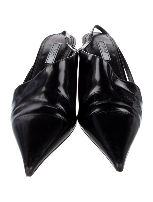 Prada Patent Leather Slingback Pumps