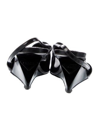 Prada Patent Leather Slingback Pumps