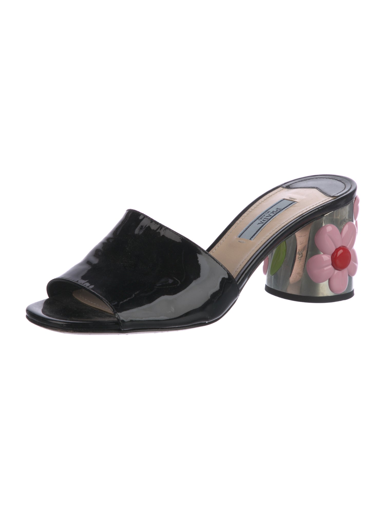 Prada Patent Leather Slides