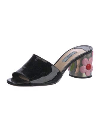 Prada Patent Leather Slides