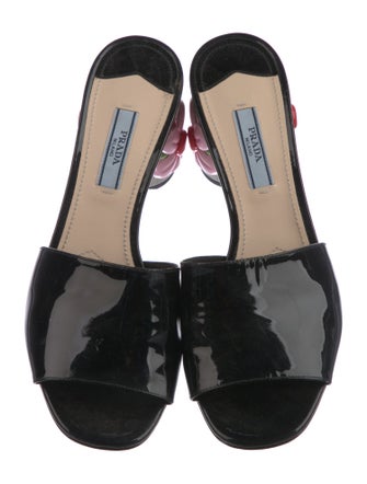 Prada Patent Leather Slides