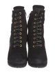 Prada Suede Lace-Up Boots