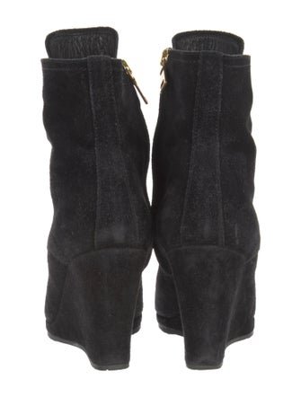 Prada Suede Lace-Up Boots