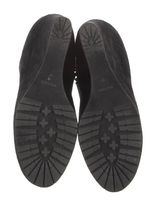 Prada Suede Lace-Up Boots