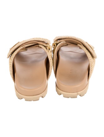 Prada Straw Sandals