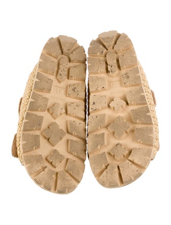 Prada Straw Sandals