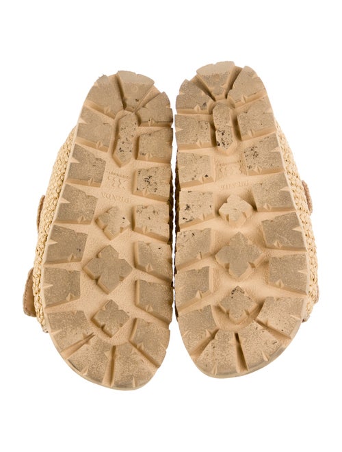 Prada Straw Sandals