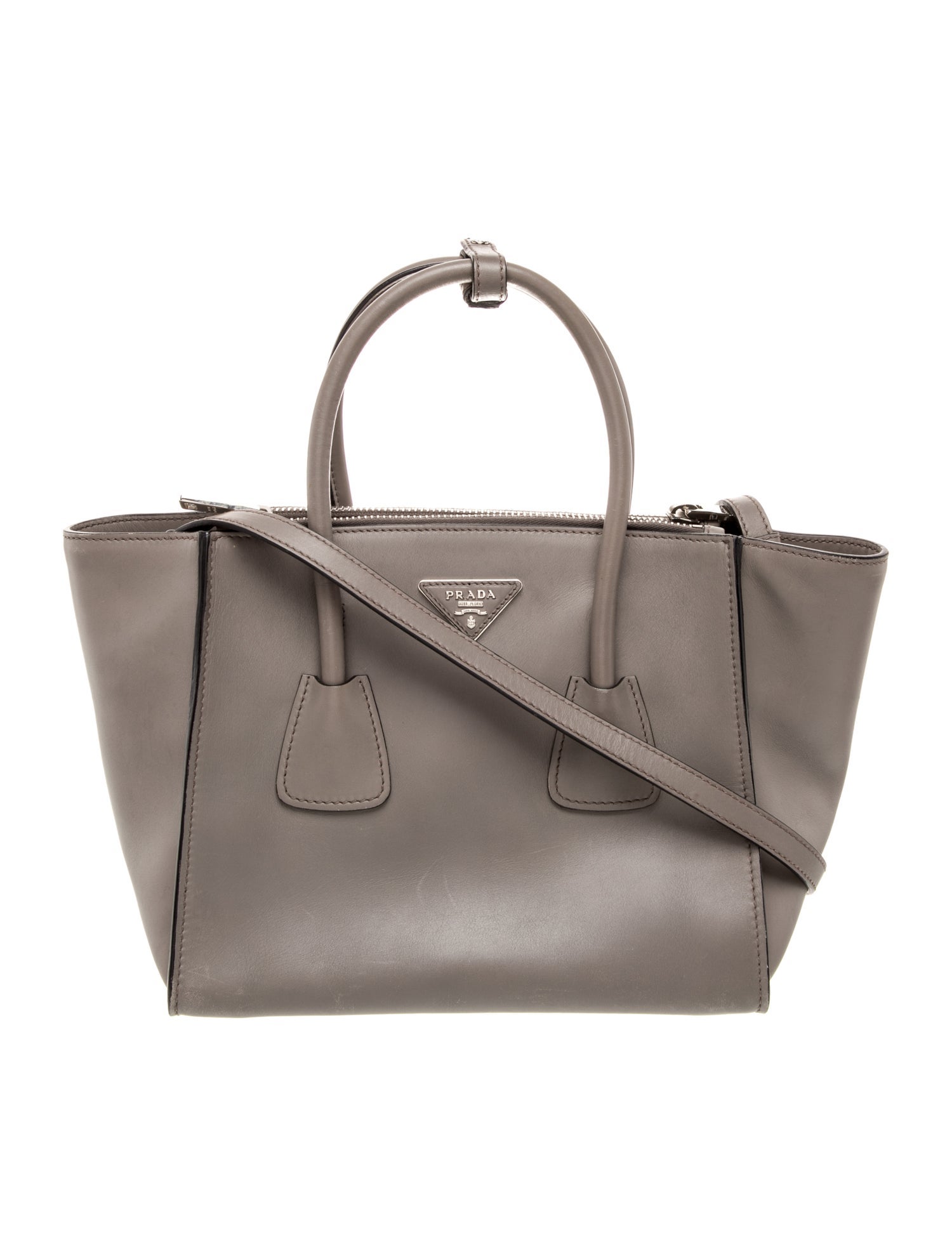 Prada Glace Calf Leather Twin Pocket Small