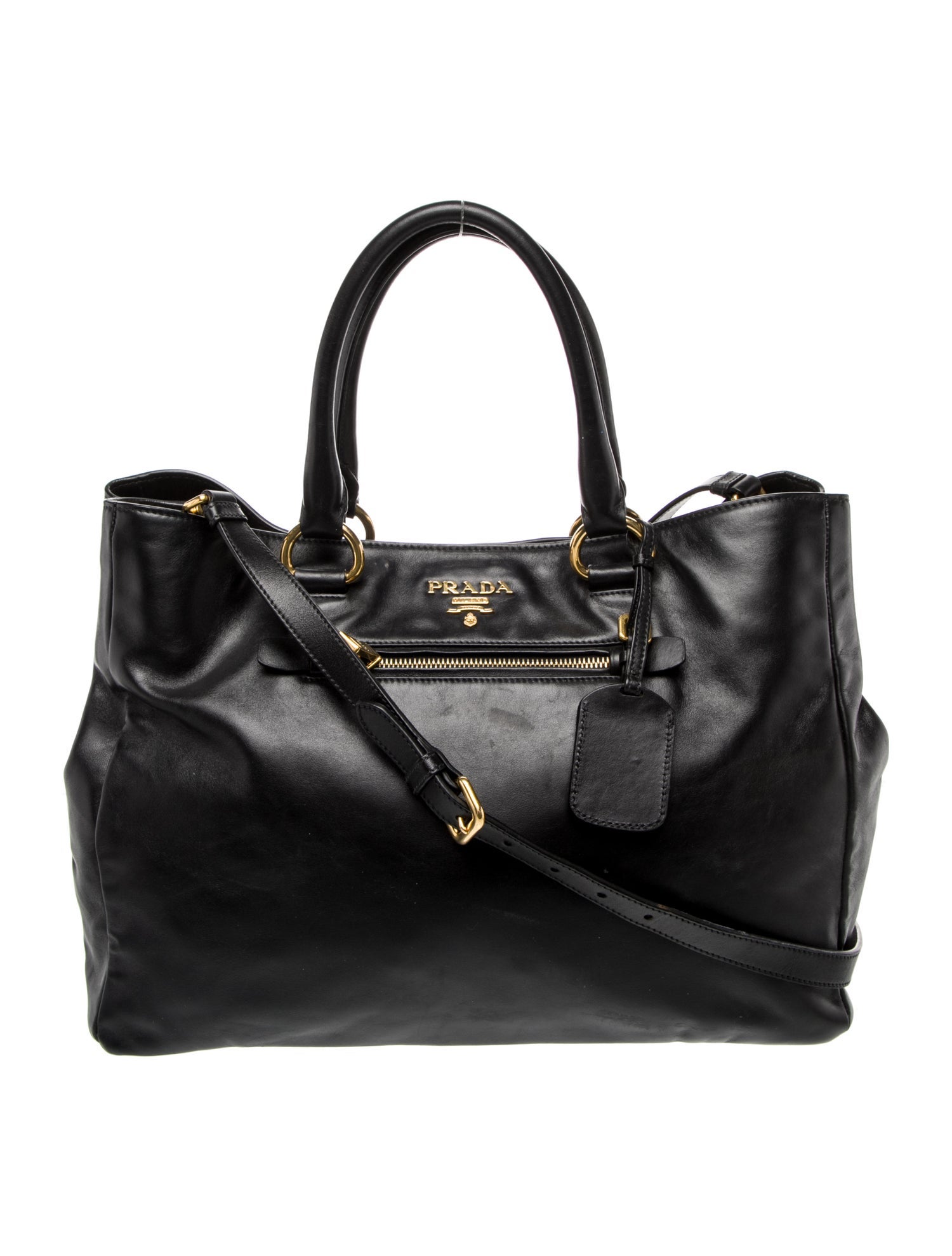 Prada Soft Calf Leather Shoulder Bag