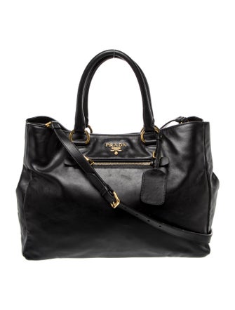 Prada Soft Calf Leather Shoulder Bag