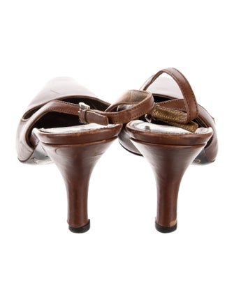 Prada Leather Slingback Pumps