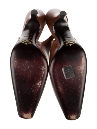 Prada Leather Slingback Pumps