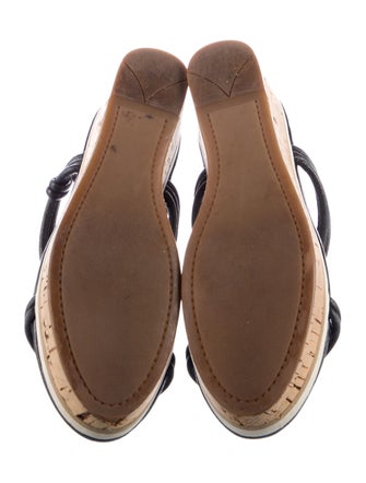 Prada Leather T-Strap Sandals