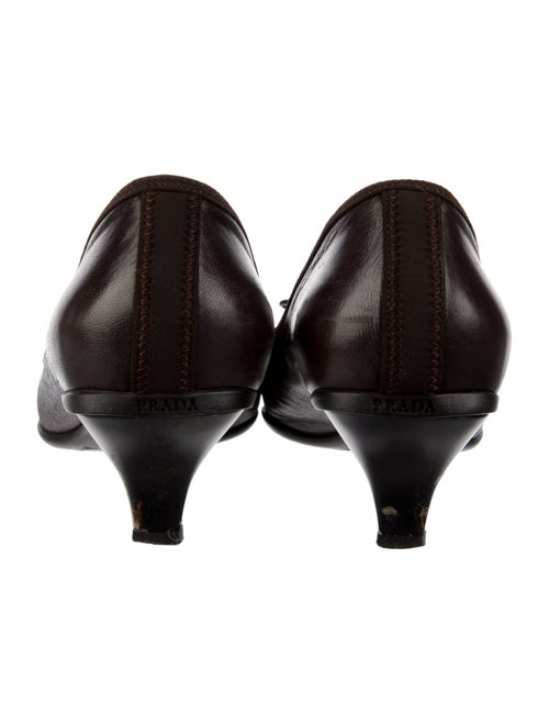 Prada Leather Bow Accents Pumps